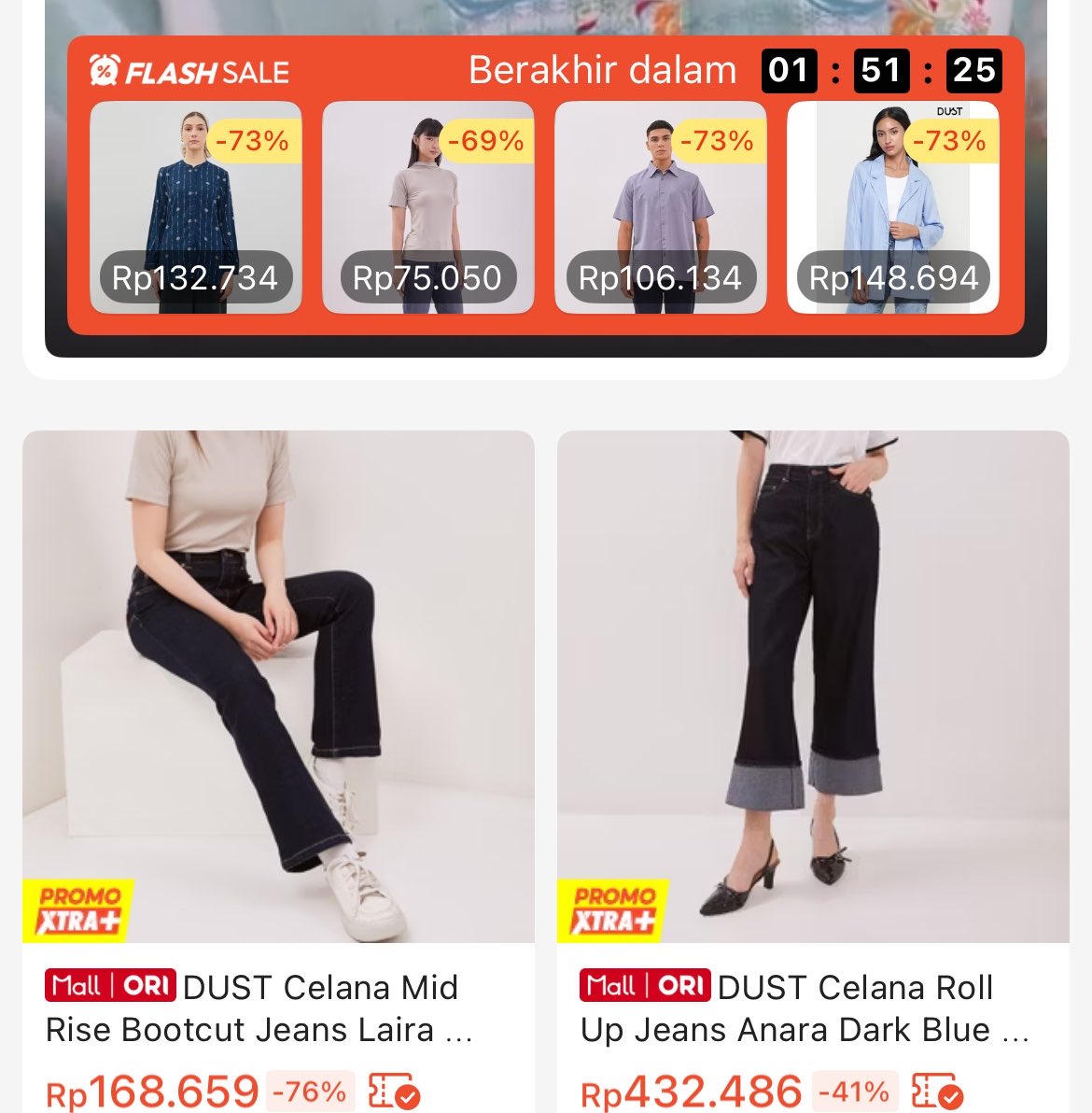 Vezarazo's tweet photo. OmG kepon gengs., DUST lagi diskon ambyarr https://t.co/pVWyhGc9A8 https://t.co/Teyu9Wxdu8