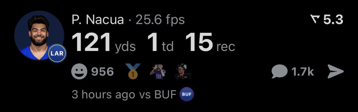 Fade_Machine's tweet photo. Puka Nacua post bite is insane🦷

The game isn’t even over… https://t.co/hXVVKB6xJq
