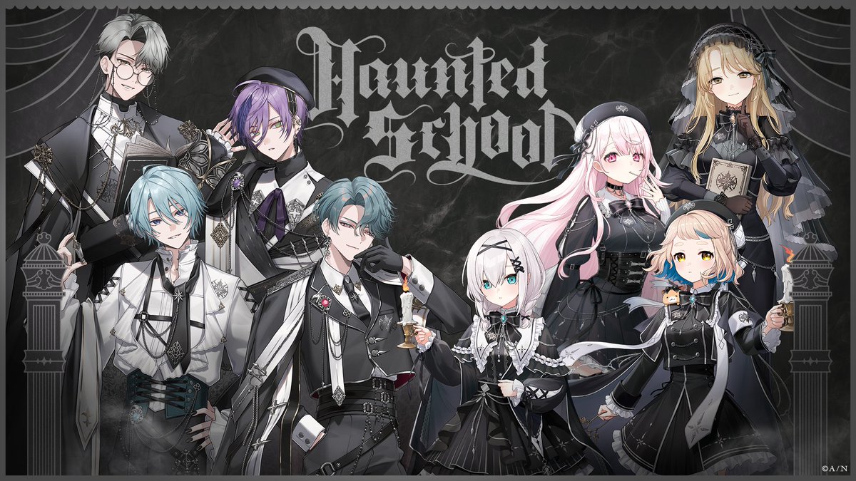 shibuya_t_comic's tweet photo. ／
IP書店『にじさんじ』🌈🕒️大型コーナーにて
『Haunted School』
2026年10月24日(土)より発売決定！✨️
＼
アルス・アルマル、榊ネス、椎名唯華、シスター・クレア、渚トラウト、一橋綾人、町田ちま、フリオドールの新グッズが登場！
ぜひご期待下さい！

詳しくはこちらをチェック👉https://t.co/62vDGRZmhd

#にじさんじ