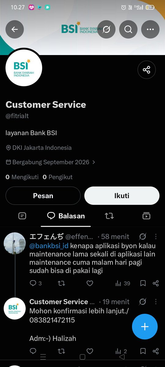 cembok260383's tweet photo. @effendimuhamma6 @bankbsi_id Jangan dihubungi no WA 👇 
Akun palsu 👇 
Akun anjing penipuan 👇 https://t.co/wruPpkq8K3
