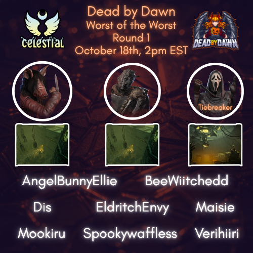 celestialDBD's tweet photo. Reposting because the team has some new players! So excited for what's to come for this team. Scrims have been so productive! https://t.co/uLZ0pjXwlf