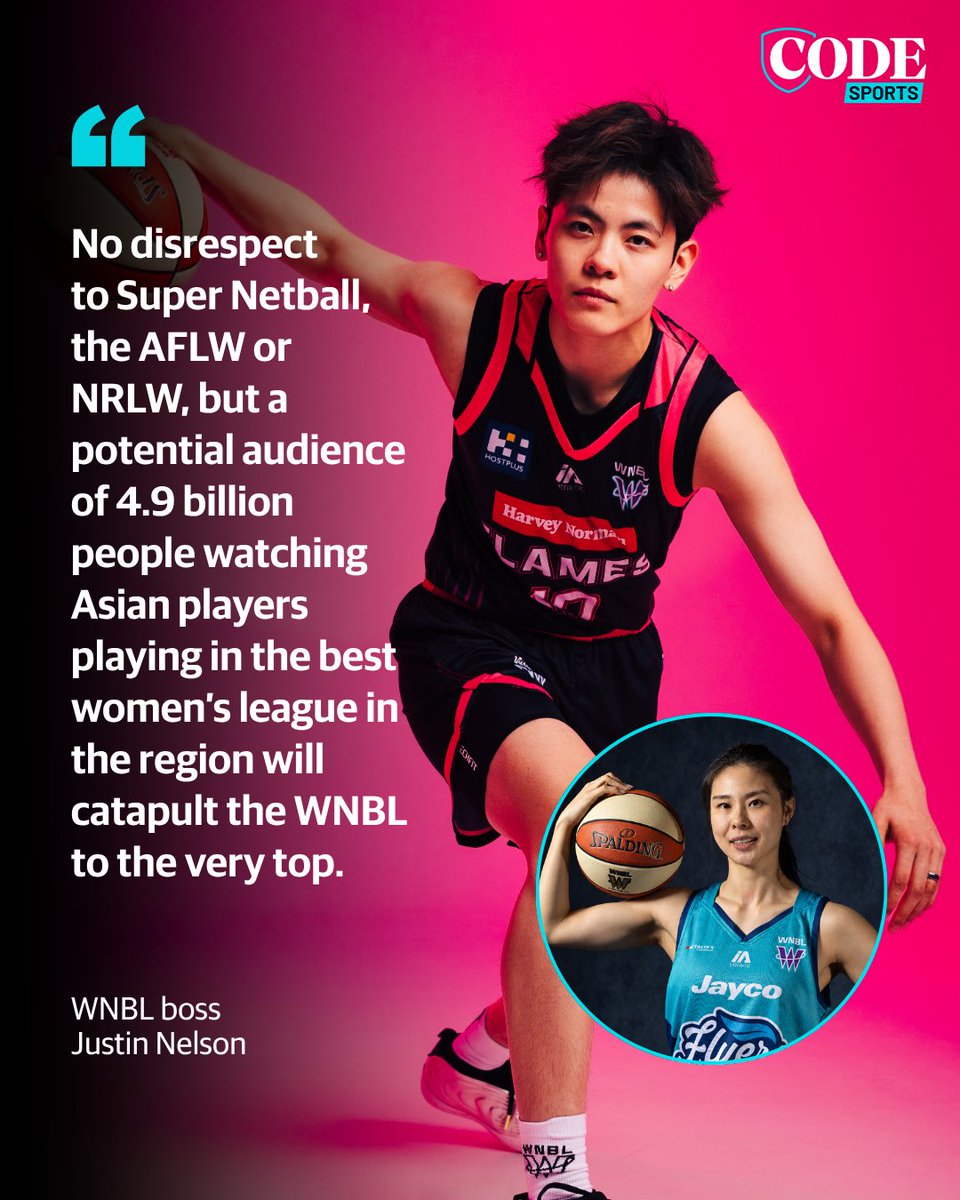 codebballau's tweet photo. The WNBL has revealed a fearless plan to expand into the world’s second-largest economy, Asia, and take on the nation’s growing sporting competitions. 

Plus, a full team-by-team season preview ▶️ https://t.co/Ih8b46ABHA https://t.co/gw94MWrEyO
