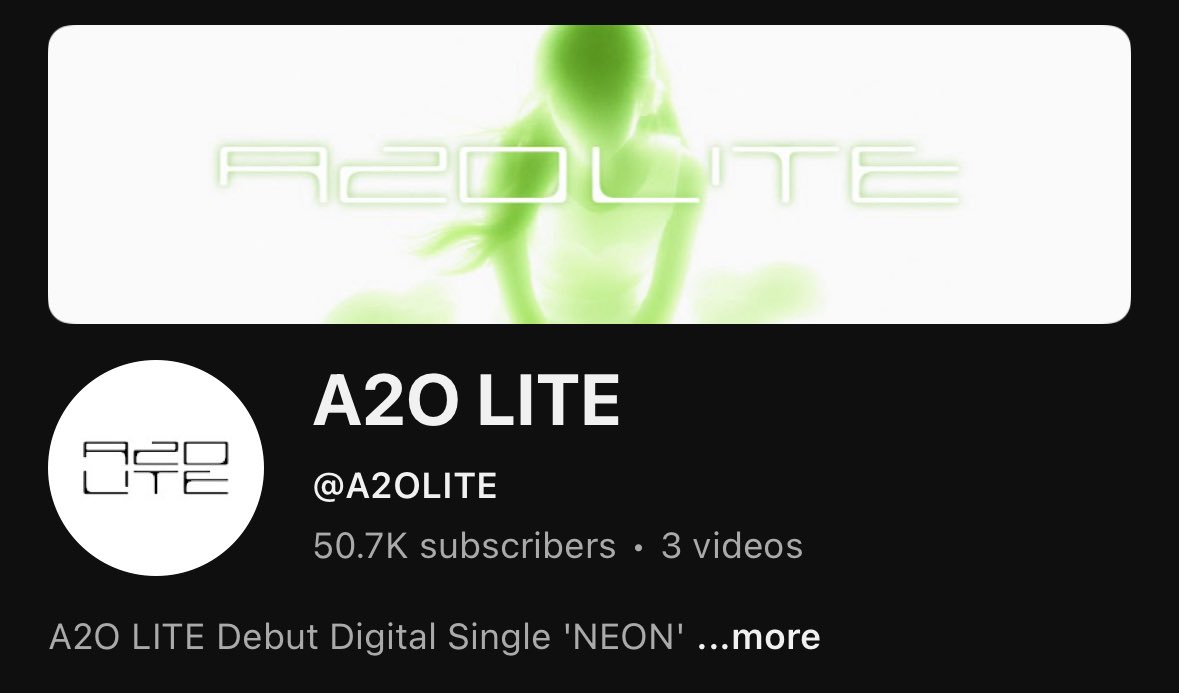 A2OLITE_Charts's tweet photo. A2O LITE has surpassed 50K subscribers on YouTube

#A2OLITE @A2O_LITE https://t.co/drploX26pE