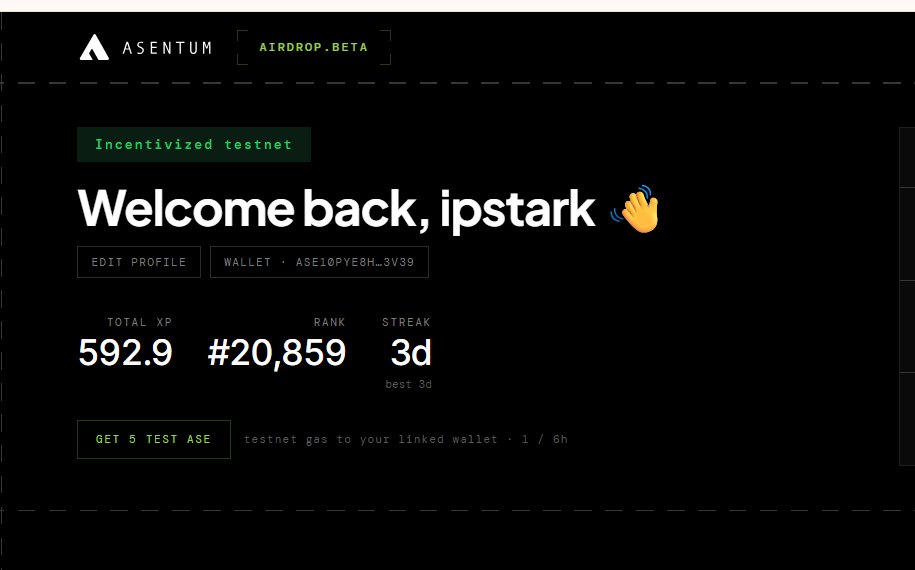 ipstark's tweet photo. 🚀 My @Asentum  Testnet Journey Continues! 🔥 | Grinding XP, Producing Blocks & Building Consistency 💎
The journey into Web3 is all about exploration, consistency, and being part of promising ecosystems before they reach their full potential. 🌐✨

Currently, I’m exploring the Asentum incentivized testnet, staying active, grinding blocks, and stacking up XP as I continue my journey through the ecosystem! 🚀 Every session is another opportunity to learn, explore the platform, and maintain my daily streak.

💪 My current focus:
🔹 Staying active on the Asentum testnet
🔹 Grinding blocks and accumulating XP
🔹 Maintaining consistency and protecting my streak
🔹 Exploring the ecosystem and its features
🔹 Staying updated on potential community incentives
🔹 Building good habits by showing up and participating regularly

In the world of crypto, consistency can make a difference. While nobody can guarantee future rewards or an airdrop, participating early in testnets can be an exciting way to explore new blockchain projects, gain experience, and become part of a growing community. 💎

I'm keeping my focus on the process, learning along the way, and enjoying every step of this Web3 adventure! 🛠️🔥

🌍 Want to join the Asentum testnet journey?
Start exploring here 👇
🔗 https://t.co/WZ3RQdamNF
Let's keep building, keep exploring, and keep pushing forward! 🚀

💬 Are you grinding the Ase
ntum testnet too? Share your progress, XP, and streak in the comments! Let's connect with fellow testnet explorers and grow together. 🤝

Stay consistent. Keep exploring. Never stop building! ⚡💙

#Asentum #AsentumTestnet #Testnet