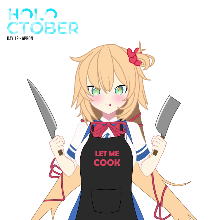 sonofaskywalker's tweet photo. Day 12 - Apron
Let her cook
#HOLOctober #はあとart https://t.co/x2NxLXTSKC