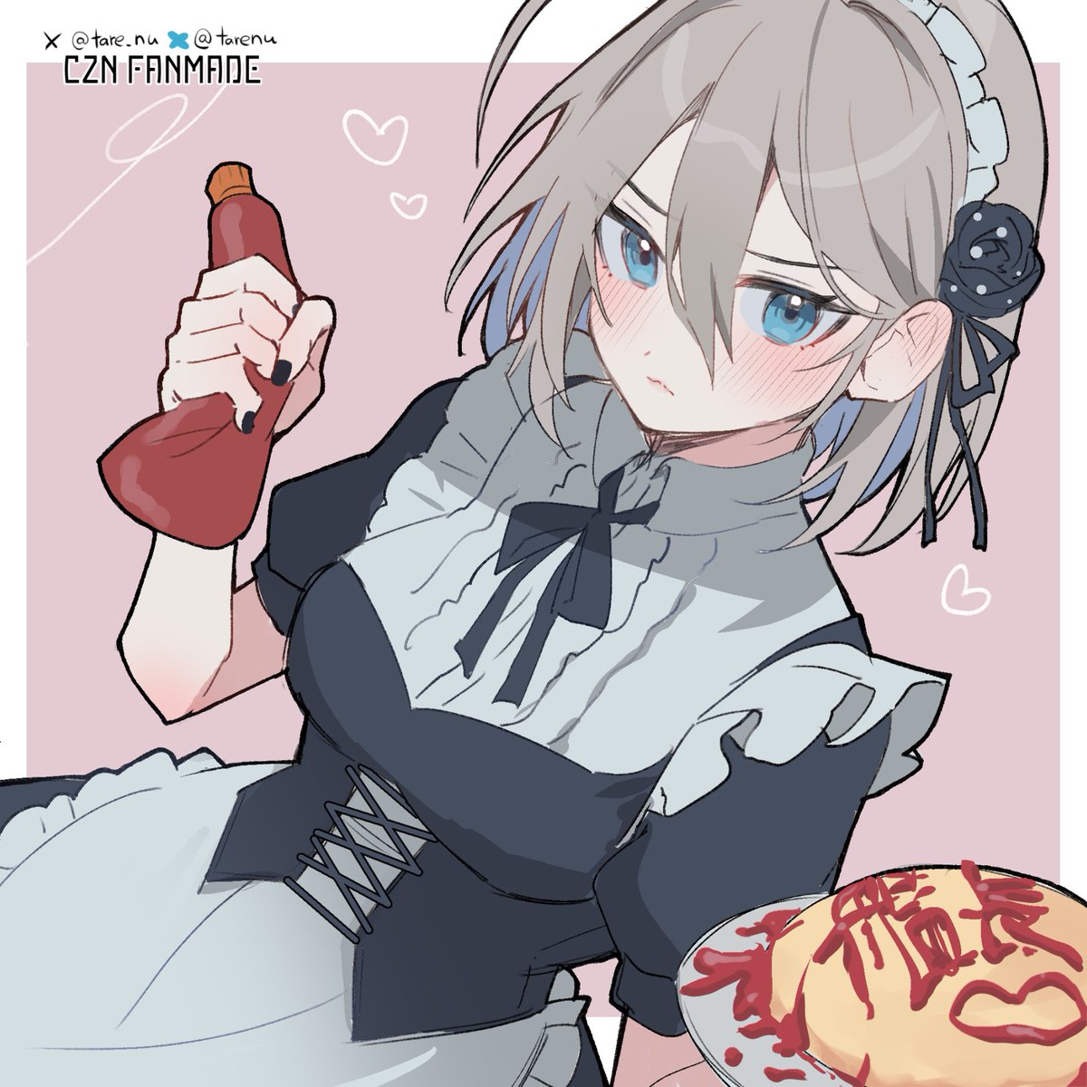 tare_nu's tweet photo. レノアメイド(幻覚)

※非公式ファンアート
 #カオゼロ https://t.co/g18PQr8XvH