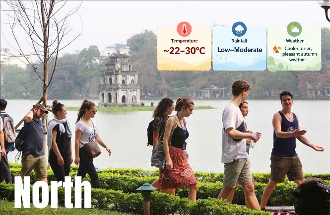 rafaela_azeved's tweet photo. Vietnam in October: where to go? The North is cooler and drier, ideal for Hanoi, Ninh Binh and mountain escapes. Central Vietnam sees peak rains. The South stays warm as showers ease. Choose your region wisely. https://t.co/J2hllIjepp