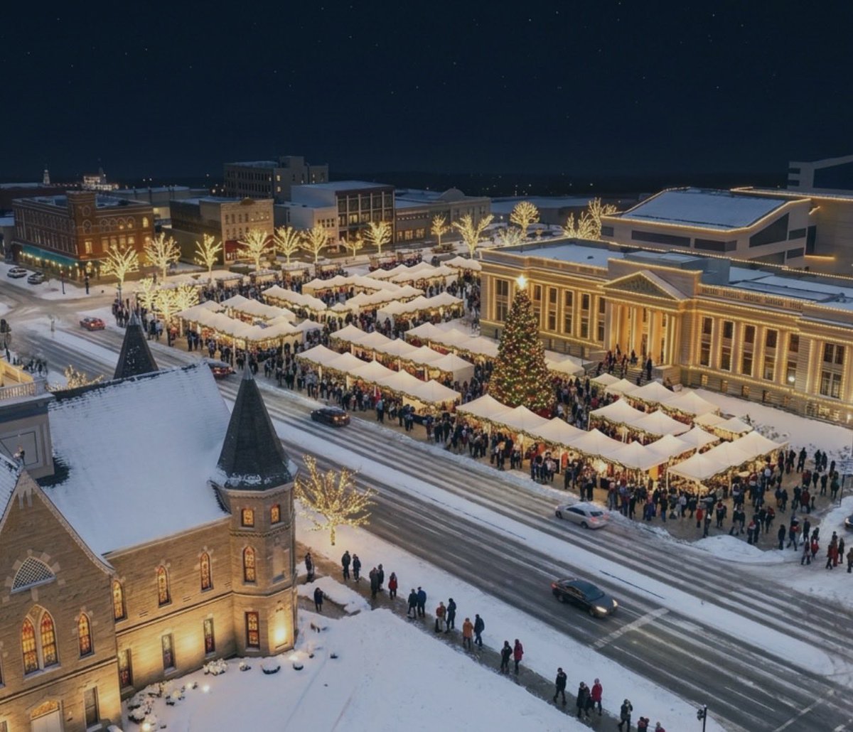 SkylerBeltran's tweet photo. Another vision is coming to life with the inaugural Utah Valley Christkindlmarkt in Downtown Provo this winter!

This new European-style Christmas market will take place at the Utah County Historic Courthouse Complex December 10–12, through a partnership with Explore Utah Valley and Provo Farmers Market.

Mark your calendars and come experience the holiday magic! Shop for unique Christmas gifts, enjoy warm holiday treats and drinks and get into the holiday spirit with festive music, entertainment and more.

We’re excited to bring another great holiday tradition to Utah County and create a festive gathering place for families and visitors from across the region!

Vendor applications are open now through November 1 at: https://t.co/cu756F01Xb