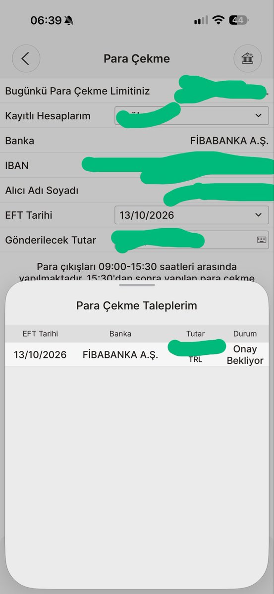 dondantemoninn's tweet photo. T+27 den gunaydin 🔅

📍 #tmv yatirimcisinda TeraTrader uzerinden EFT cikisi yapabilen son grup, 10 Eyl prs sabahi satis emri verip 15 Eyl sali ogleden sonra tutari hesabina gecenler.. 11 Eyl sabahi ve sonrasinda emir verenler ise NEREDEYSE 1 AYDIR kendi parasini cekebilmek icin muhatap ariyor!

📍 Dilekceler verildi, #CIMER basvurulari yapildi. @cagatayzeynell arkadasimizin Tera Yatirim’a cektigi ihtarname dahi muhatap bulunamadigindan iade edildi. Hala ne aciklama var ne de bir sonuc !

📍Gunlerdir her sabah ayni dongu 👇

09:00–15:30 EFT talebi veriyoruz.
Gun boyu “Onay Bekliyor”
Gun sonunda “Iptal”
Ertesi sabah sil bastan..

🎱 mesele artik kangrene dondu. bugun de taleplerimizi ilettik, bekliyoruz. Kendi paramizi cekmek icin daha kac sabah uyanacagiz ?

📌 Ilgi:
@_cevdetyilmaz @TanrikuluSalih @memetsimsek @abakingurlek

📌 Alaka:
@spkgovtr @terayatirim @htcbicer @yusuf34dogan @isbankasi

#tp2 #tly #thf #doh