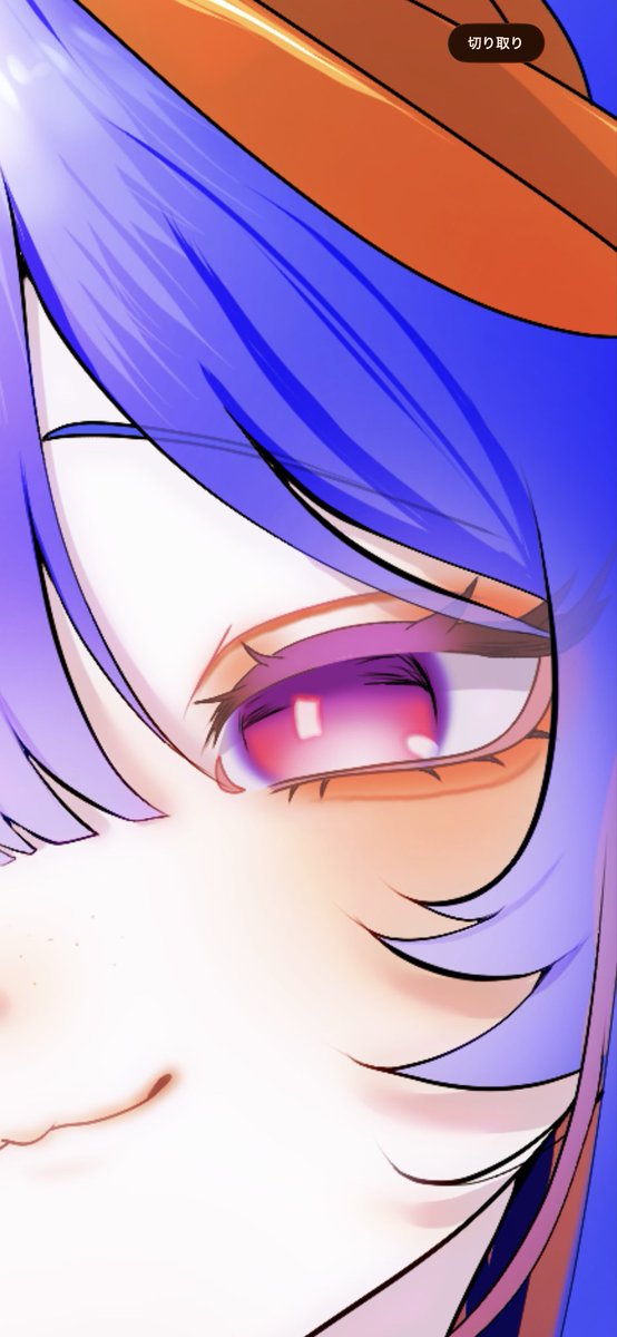 misIllust26's tweet photo. 画質についてですが、顔まわりはこれぐらいアップにしても耐えれるようにしてます！
お目めが1番こだわっているので
pc背景とかにしても違和感がない程度の画質で描いてます🙌 https://t.co/ZohGejuBNy