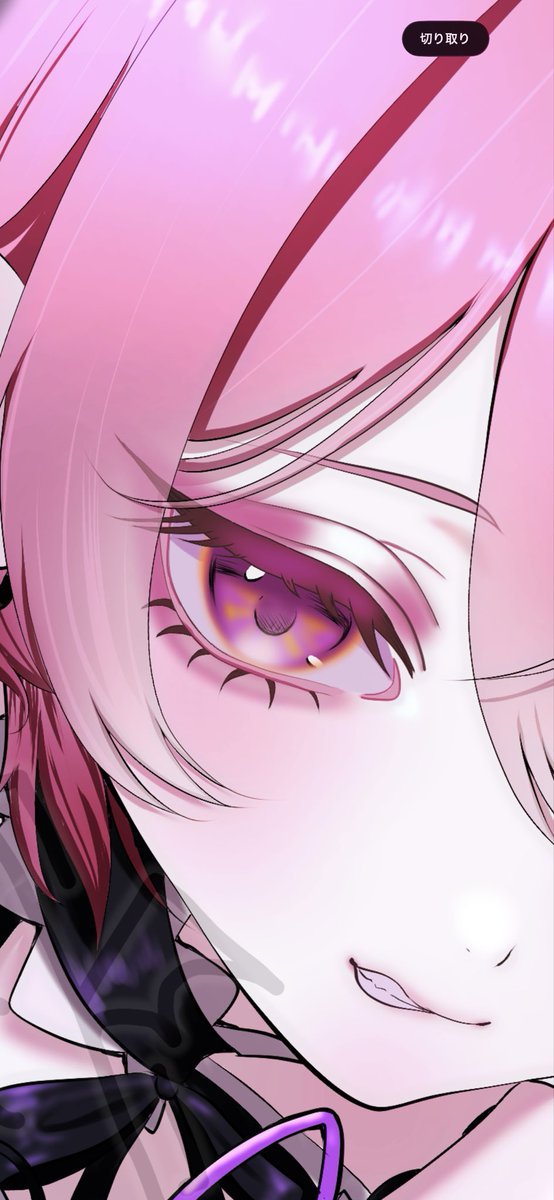 misIllust26's tweet photo. 画質についてですが、顔まわりはこれぐらいアップにしても耐えれるようにしてます！
お目めが1番こだわっているので
pc背景とかにしても違和感がない程度の画質で描いてます🙌 https://t.co/ZohGejuBNy