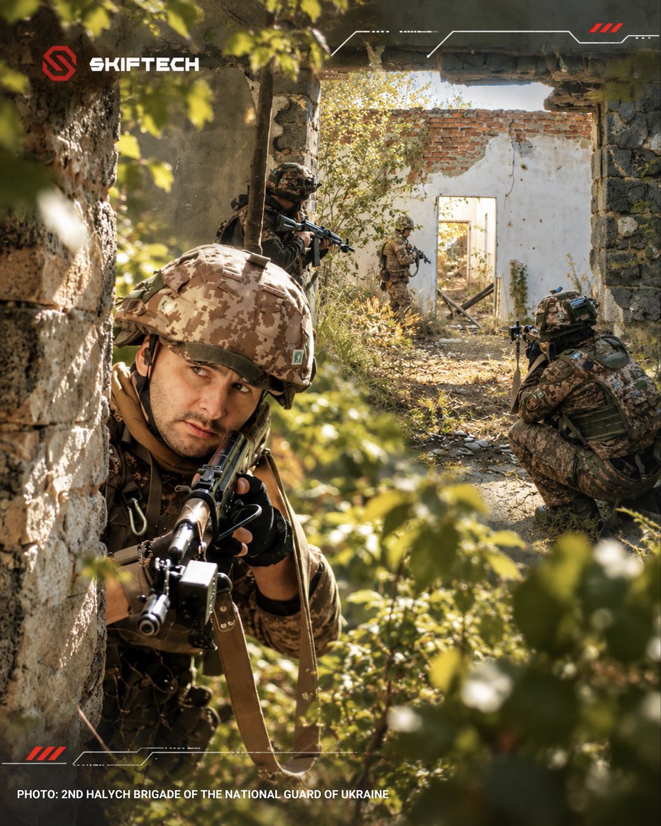 SKIFTECH_'s tweet photo. “When you work against a simulated opposing team, everything changes.”

Recruits of the 2nd Halych Brigade are practicing tactics in buildings using the SKIFTECH training system.

The system records results, helping instructors review decisions, mistakes, and teamwork after each scenario.