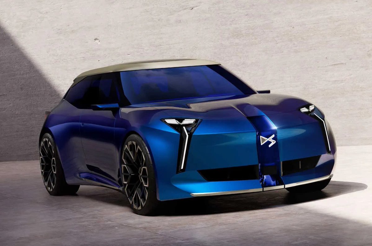 Marcocry99's tweet photo. 🚗 DS F3ver Concept — Next-gen DS 3 previewed!
✅ Back to hatchback shape (no longer an SUV)
⚡ All-electric, targeted range up to ~340 miles / ~547 km
📅 Expected launch: 2028
💰 More affordable than the current model
Source: https://t.co/oeadWa7Y2L
#DS3 #F3ver #ElectricCar https://t.co/BN3VNRvT09