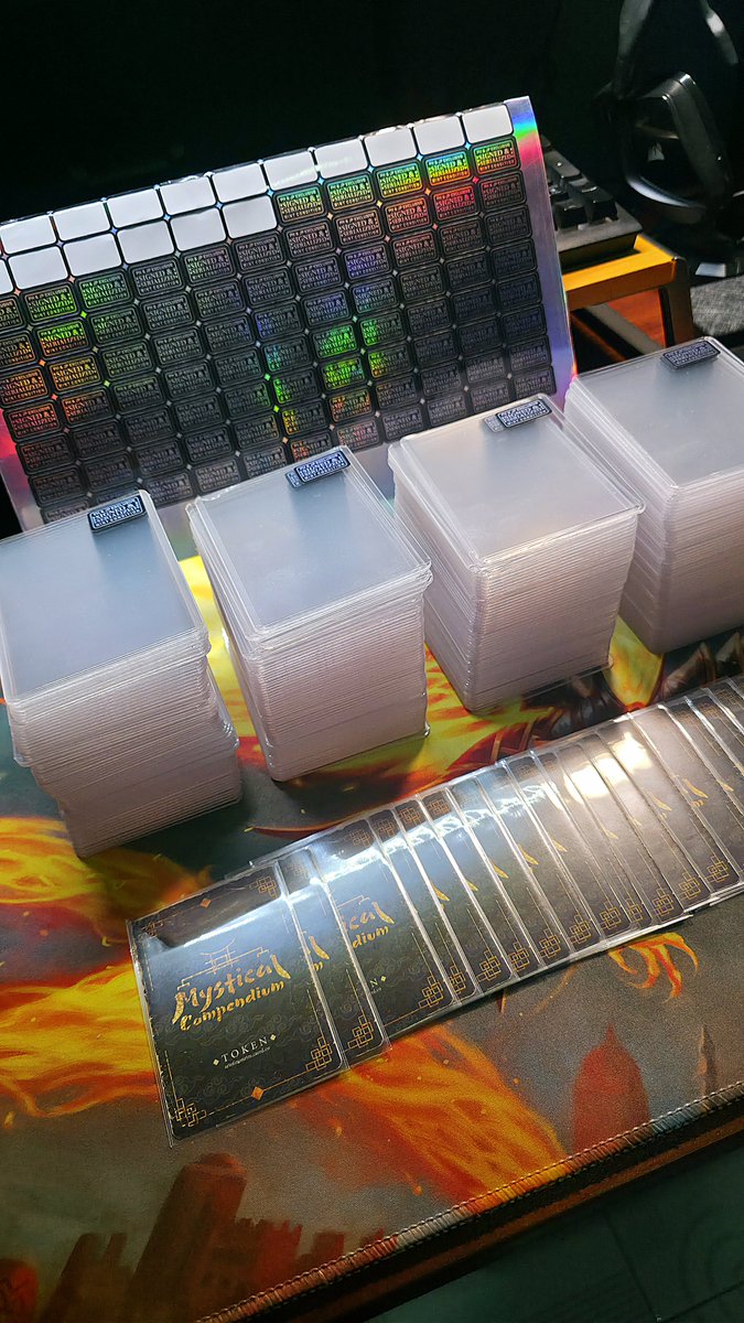 artofmonztre's tweet photo. Prepping for the second wave of my serialized token project. ✨️💎
FB/IG/X : @artofmonztre 👨🎨
You can visit the link below for more details.
https://t.co/rfA54HFAEa
#mtg #mtgartist #mtgcustomtoken #mysticalcompendium #artofmonztre https://t.co/29LuBCbCWc