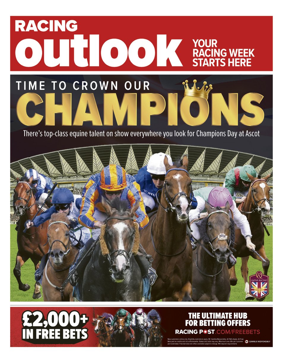 rfoutlook's tweet photo. Your ultimate betting weekly is out today! 🗞️

It's 48 pages jam-packed with unmissable features, unbeatable stats and words of wisdom from our top team of experts 🏇 ⚽️

We've also got tips for the week's golf ⛳️

It's two papers in one and it's OUT NOW! https://t.co/XDhc7jkmxP