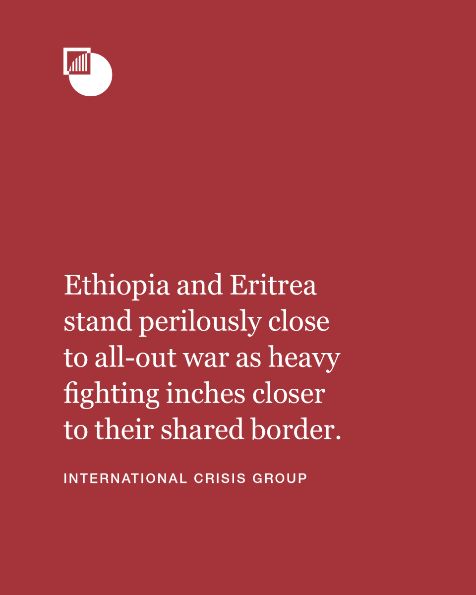 CrisisGroup's tweet photo. Pulling Ethiopia and Eritrea back from the brink of war should be the priority for all those interested in preventing a deadly chain of interconnected conflicts from snaking across the Horn of Africa and Red Sea regions.

It is not too late to avert disaster: https://t.co/BbEi844Utw