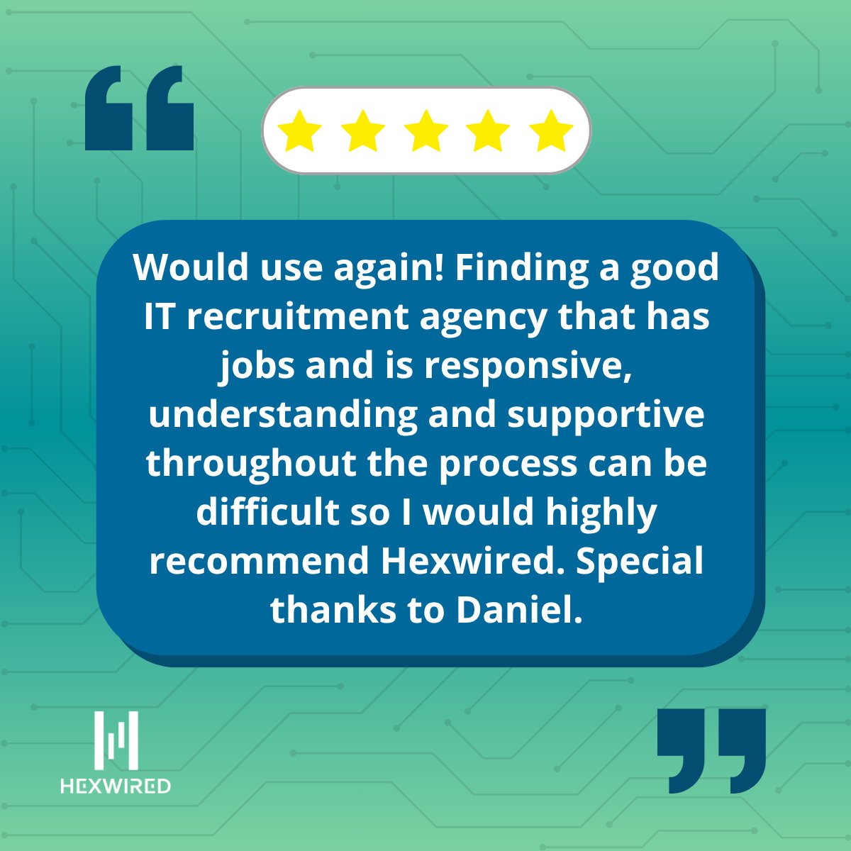 hexwired's tweet photo. ⭐Testimony Tuesday⭐

This week’s feedback is a great reminder of the impact a responsive and supportive team can have when searching for your next role. 

Thank you for the fantastic review!

#HexwiredRecruitment #CandidateReview #GoogleReview #TechRecruitment #TechJobs #Hiring https://t.co/xiVYHM8msn