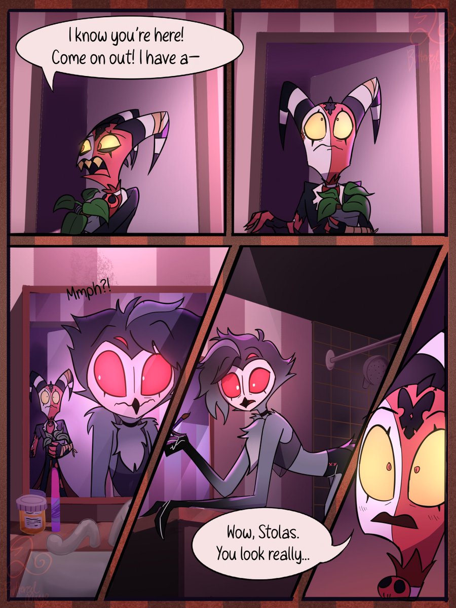 buttered_mayo's tweet photo. I made some predictions based off of the trailer and teaser! I’ll be sharing them now.

S3 Prediction (1/5)
#helluvaboss #stolitz #stolas #blitzo #blitzø https://t.co/XcdNb2roMD