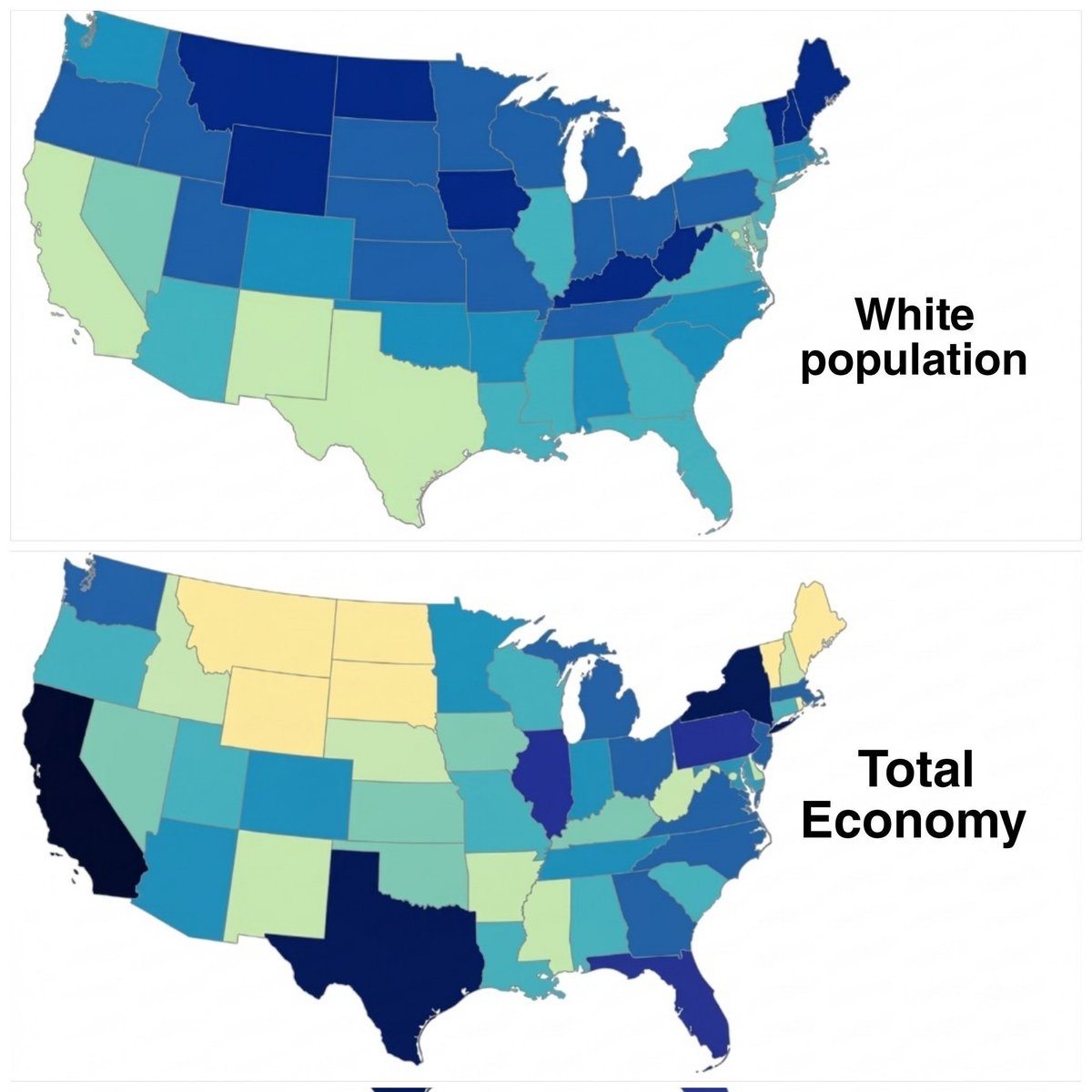 gtgg668's tweet photo. @M1L4GR03 The more White Americans there are, the more backwardness; the fewer White Americans, the more prosperity https://t.co/36vaKiMSEx