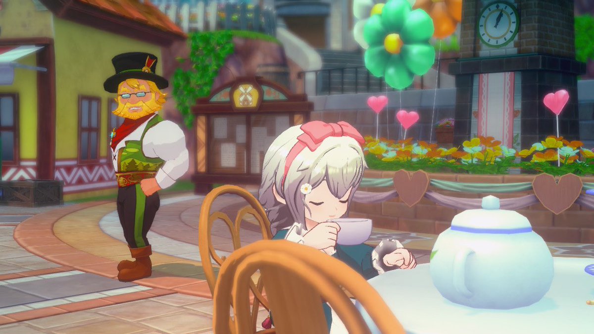 nightmareS2S2's tweet photo. #グラバザ 
品質☆6の茶葉でこんなに褒められるなんて…！
ブランド化した茶葉をいつかお茶会に持ってくから、その時にまた楽しんでね♡ https://t.co/oyCJrqQlAx