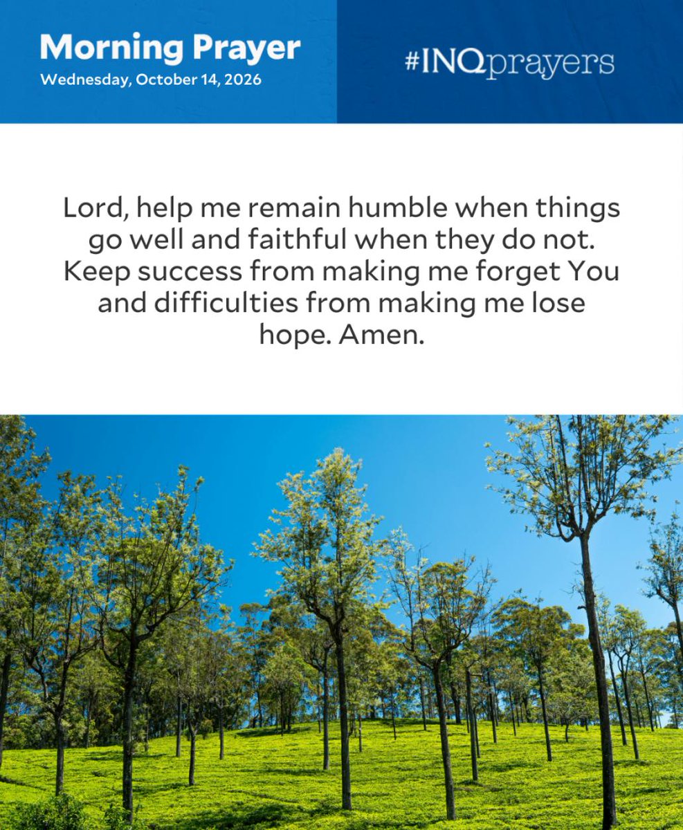 inquirerdotnet's tweet photo. Today's Morning Prayer. #INQPrayers https://t.co/S8usvO0FUC