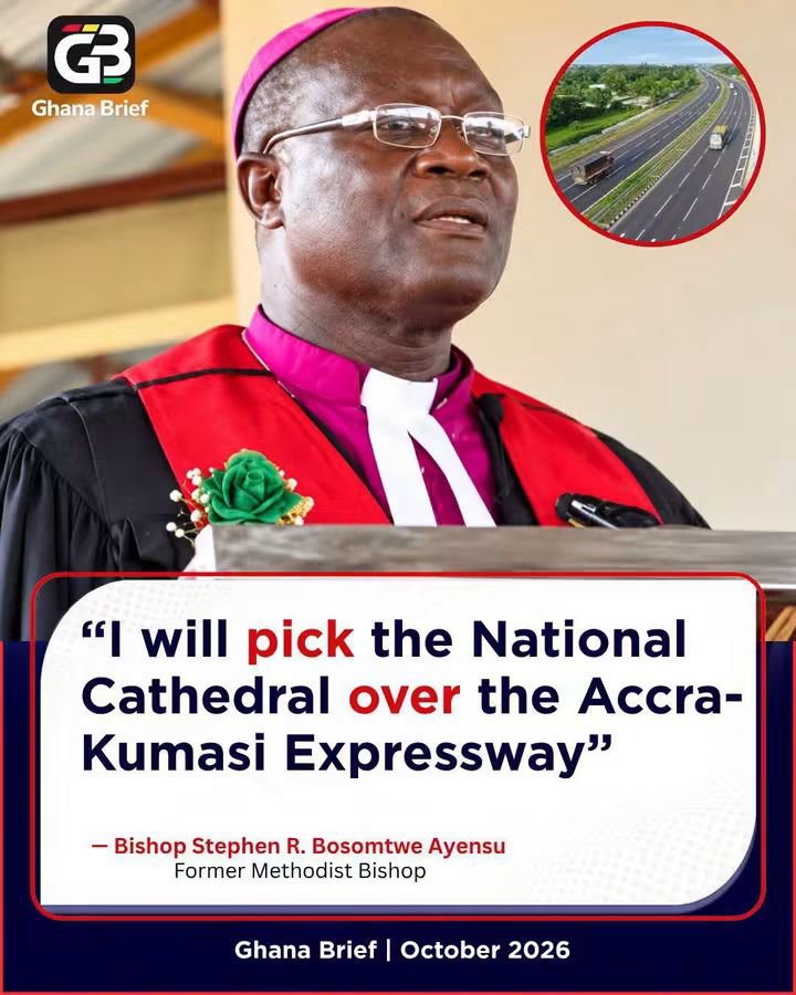 Kiss_Mequikk's tweet photo. “I will pick the National Cathedral over the Accra-Kumasi Expressway.”

— Bishop Stephen R. Bosomtwe Ayensu, former Methodist Bishop

Me: we have been battling him politically since since since since https://t.co/UApzFJgl3Z