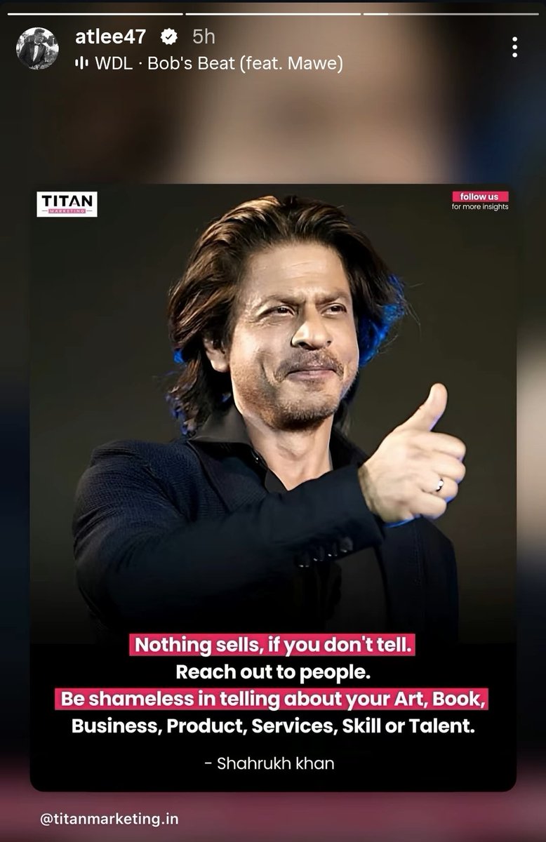 srkian_tabish's tweet photo. Atlee Anna is for Shah Rukh Khan what SRK was for Yash Chopra🙂❤️ https://t.co/4VK4VP7SpT