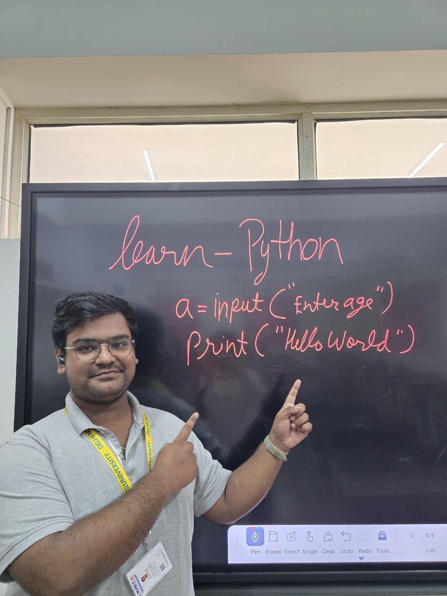 Apurve_Karanwal's tweet photo. taught advanced python to some of my friends. Its pretty high level, you might not understand it and its pretty common. To understand it clearly, you might need to study atleast 34 research papers.
#teaching #python #pythonista #highlevel https://t.co/ap2J41eaPn