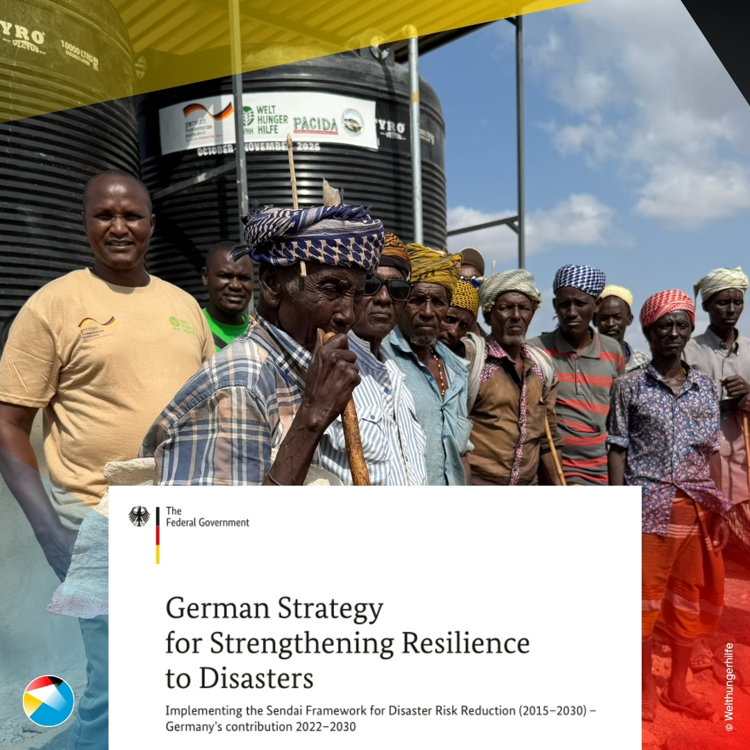 AA_stabilisiert's tweet photo. Extreme weather events, climate changes, conflicts - many factors drive disaster risks. On the International Day of Disaster Risk Reduction, we shine a light on π©πͺ engagement in strengthening resilience to #disasters - at home and abroad.
Here are some examples (1/4) https://t.co/1zcP9G4gpO