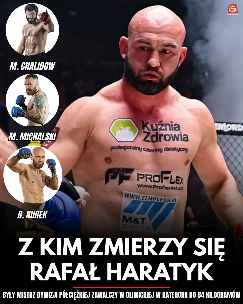 FightAlert_'s tweet photo. Rafał Haratyk zapowiedział swój powrót do klatki KSW na galę numer 124! Z kim zmierzy się były już mistrz kategorii polciekziej przechodzący do dywizji średniej❓
@ThePolishTank @ArtnoxArtur @KSW_MMA #KSW124 https://t.co/kEnTwNlzFc