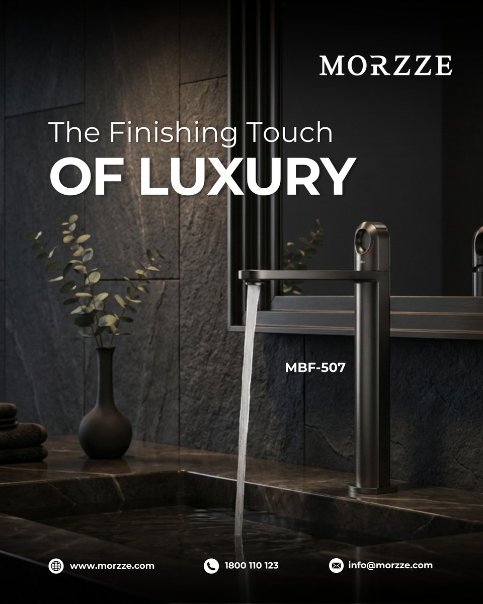MorzzeIndia's tweet photo. Redefining the art of flow. 💧 Swipe ➡️
Morzze MBF-507: gunmetal finish, easy hot and cold control, bold modern design.
https://t.co/QfNYiLuYmq

#Morzze #BasinMixer #LuxuryBathroom https://t.co/kTYMg15FGk