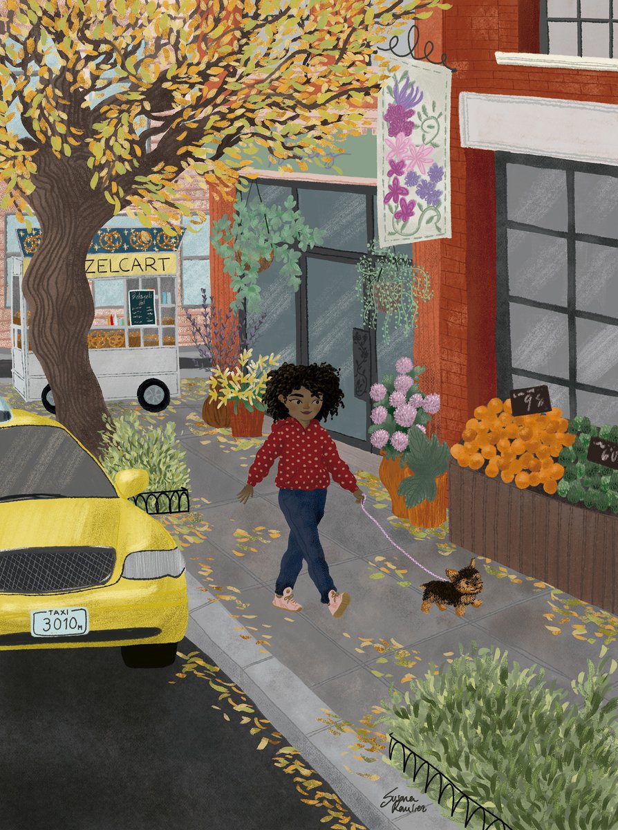 cillustrators's tweet photo. What's your favorite way to spend a crisp autumn afternoon? 🍂🐶✨ For this lady by Susana Ramirez Solis (rep'd by Illustration Online), it's walks on leaf-strewn sidewalks with her tiny pup! 🍂🚕🐶✨

Check out this artist's #portfolio 👉 https://t.co/Gt492IsSKu

 #kidlitart https://t.co/4sAaBW6Ljv