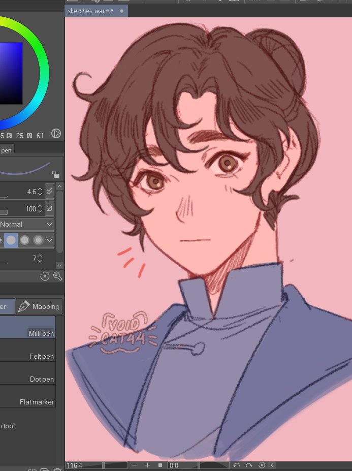 voidcat44's tweet photo. testing drawing  qinghua and omg the colours on my phone screen is so WARM compared to my laptop, its bothering me so bad https://t.co/4TLynPAjOY