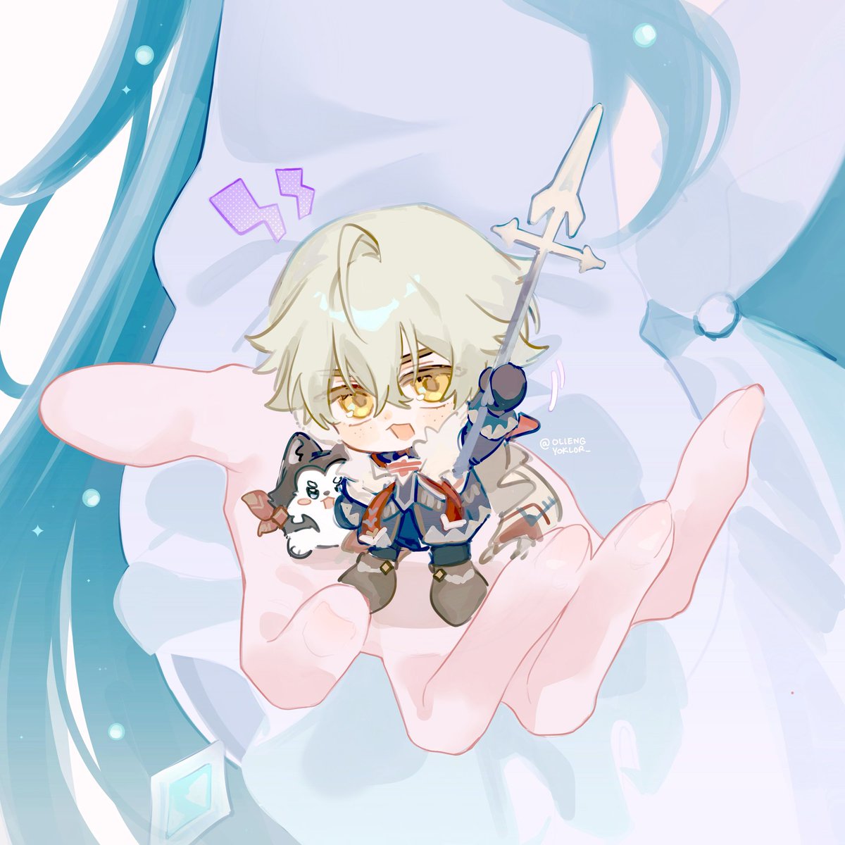 oliengyoklor_'s tweet photo. It's dangerous to go alone, Traveler. Here, take this. https://t.co/8m0oM1850J
