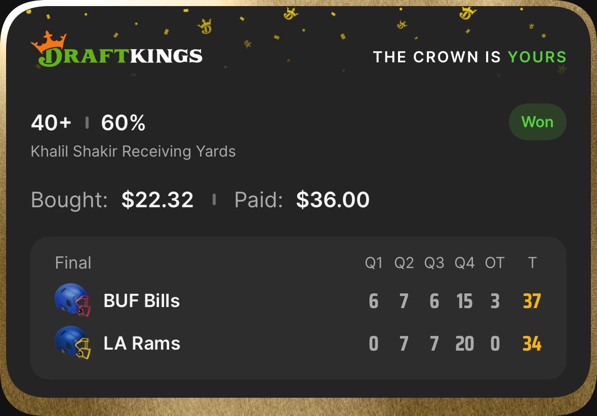 go0datstix's tweet photo. What a profitable day on Monday Night Football ✅ 

We will be hungry for more 😏 https://t.co/UGPXmGyVjo