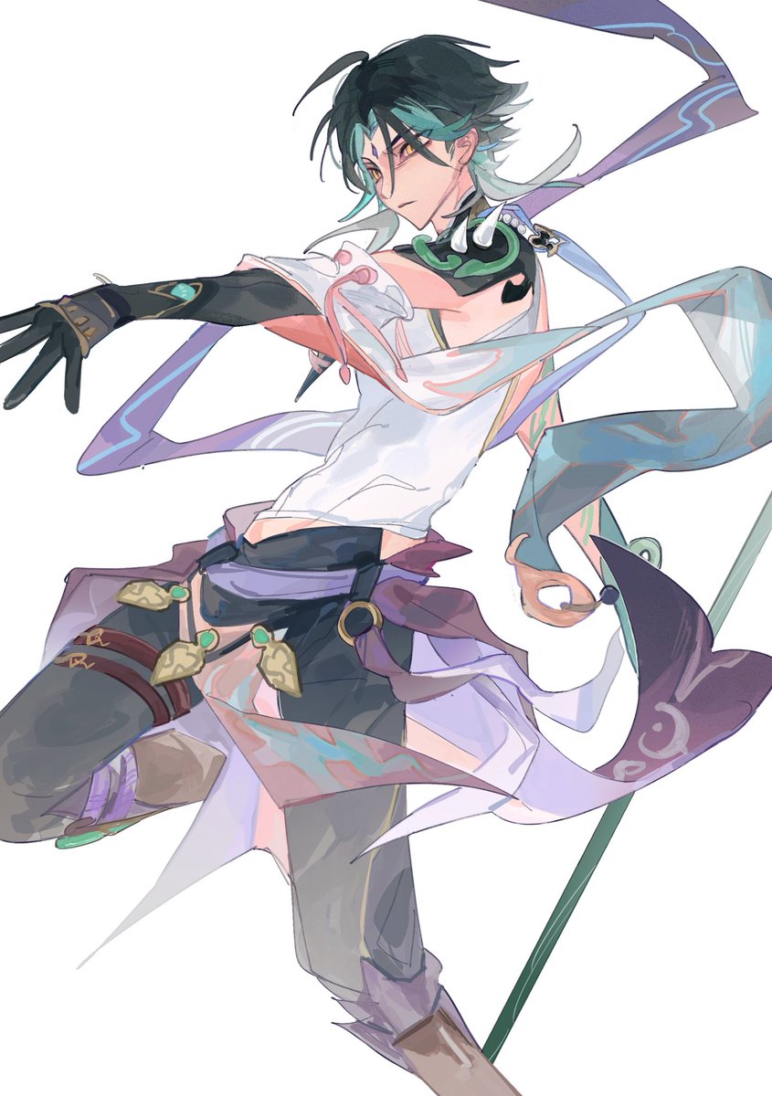 ohi4a's tweet photo. 之前画的一些魈
#xiao https://t.co/g82Oi5tjrL