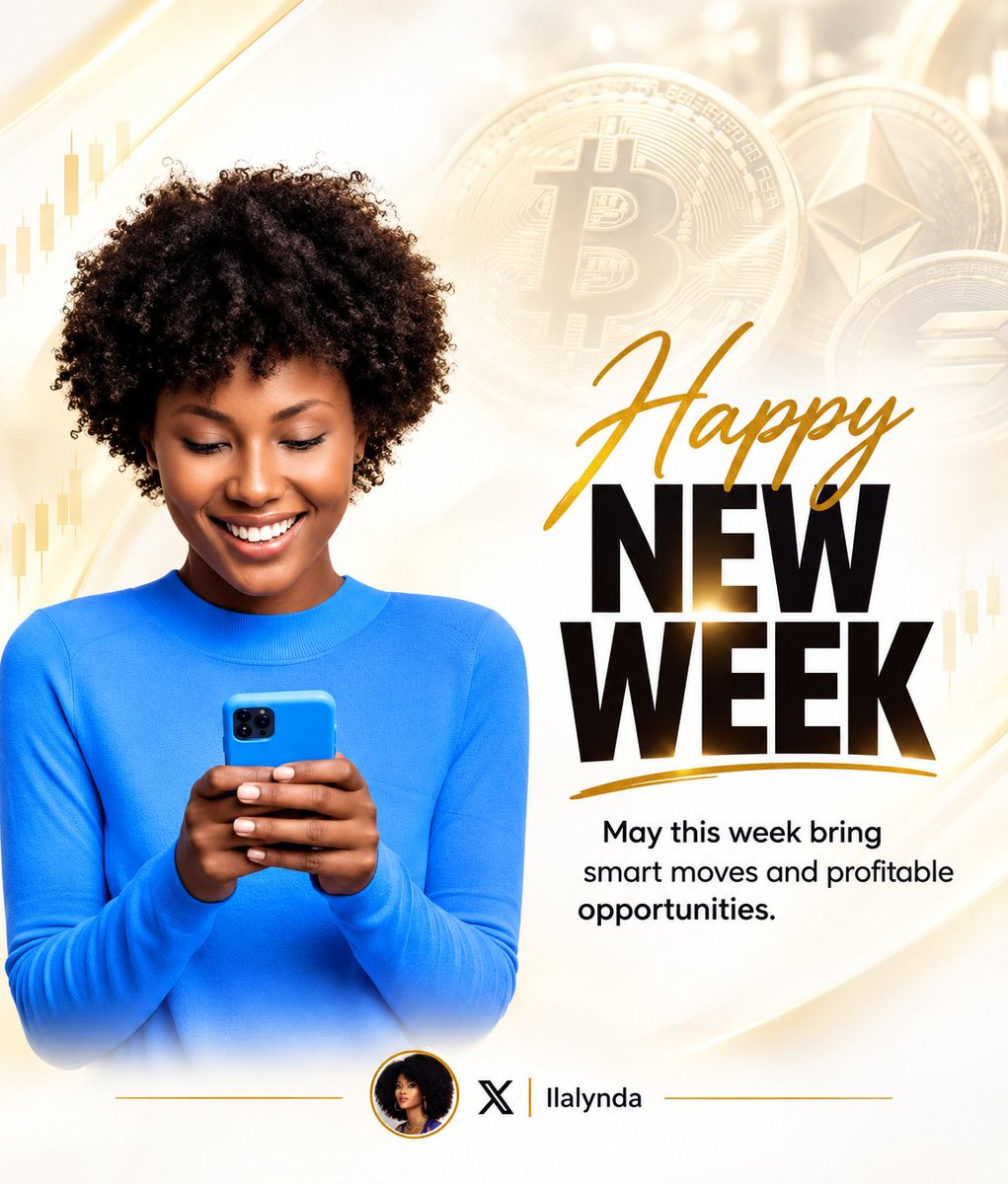 ilalynda's tweet photo. Happy new week mates.

It's going to be a value packed week.

Don't forget to follow and turn up, notifications for more updates this week.

#web3
#newweek
#BTC
#cryptomining https://t.co/e9J6jbdvTQ