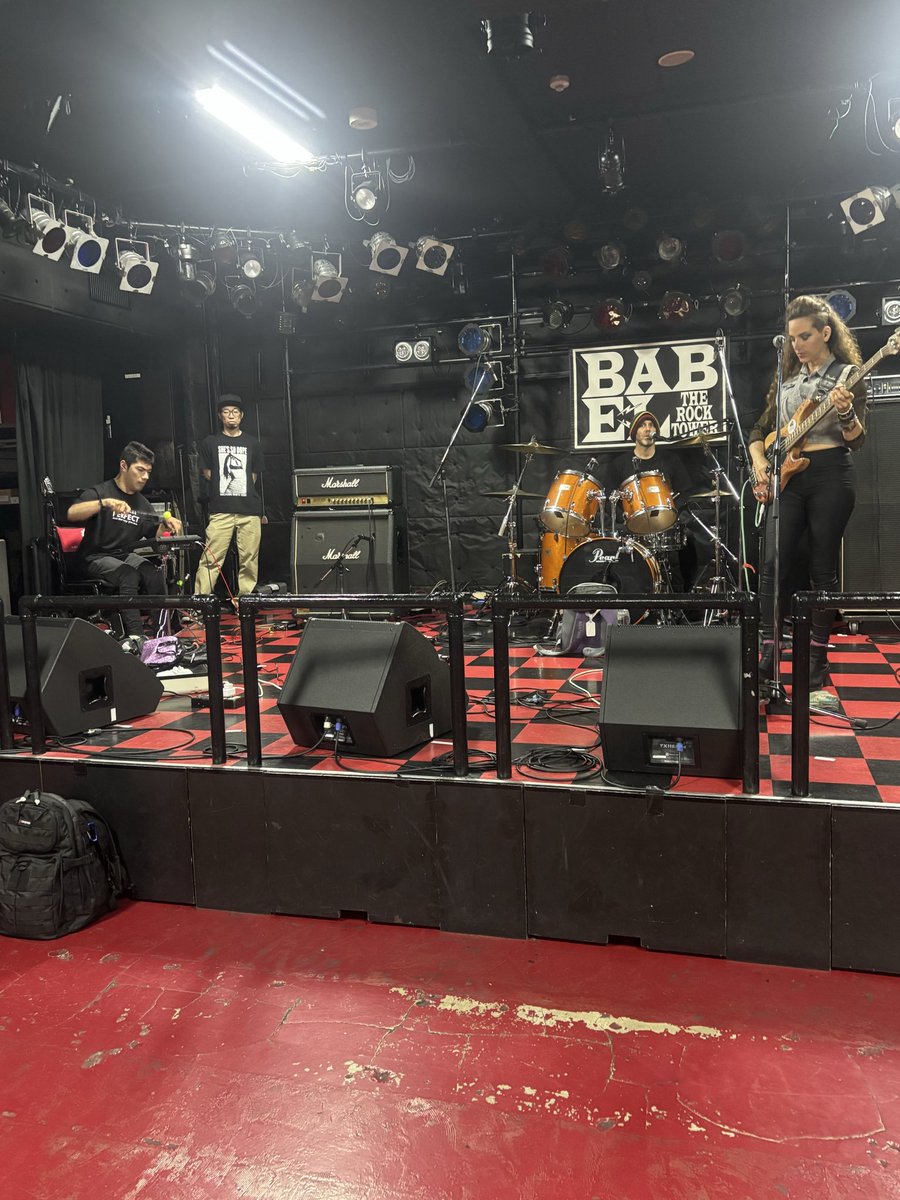 MishShell3's tweet photo. Tonight we play our last show on our Choose Self Love Japan Tour at Tachikawa BABEL ✨🎸

Tickets are available to livestream the gig from anywhere in the world, link in comments.  Approximately $35 Aussie dollars. 🎸✨🩷

#MishNPossible
#ChooseSelfLove
#JapanTour2026 https://t.co/hG2A8fBR40