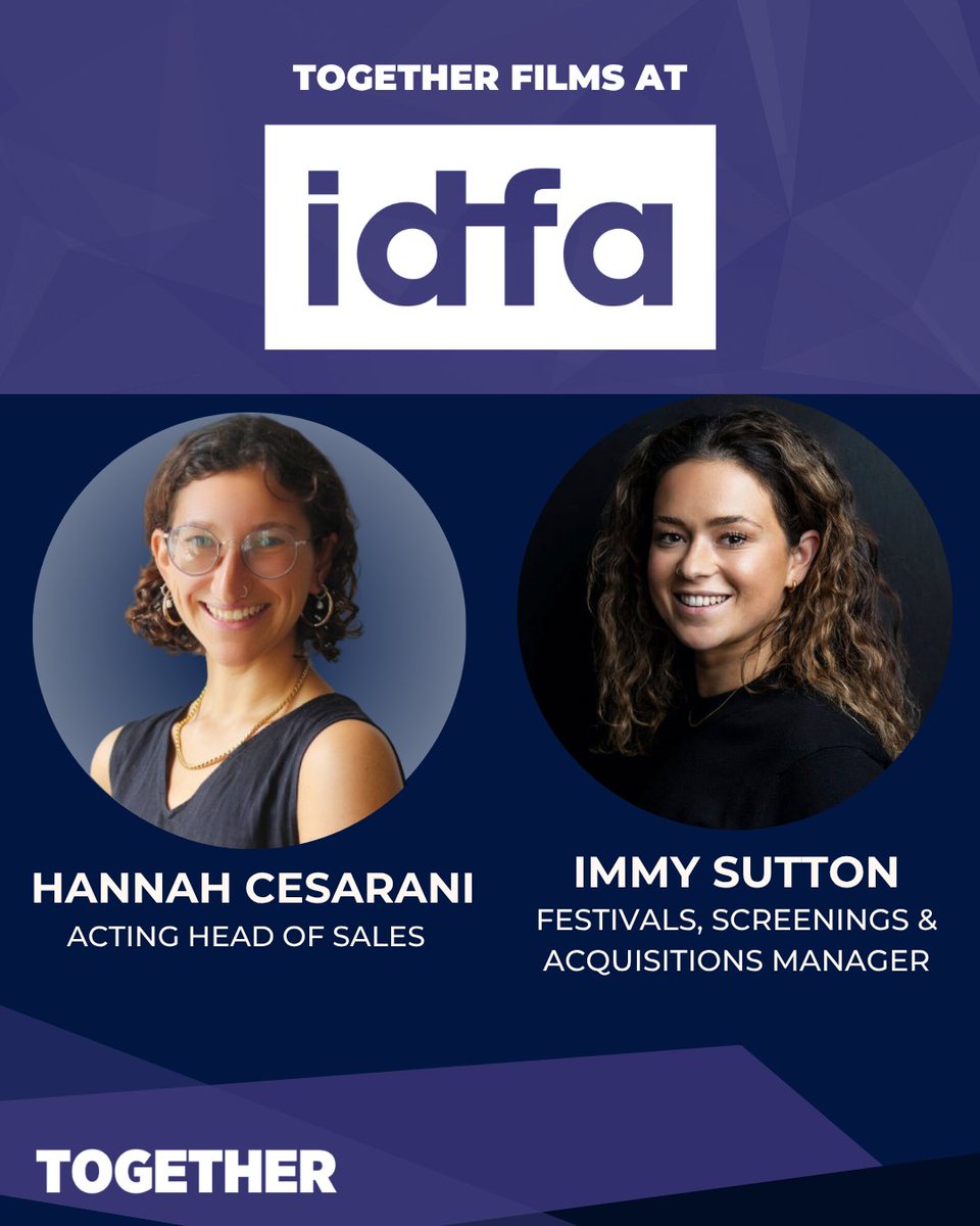 Together_Films's tweet photo. 📣 Together Films is going to  @IDFAindustry  📣 

Hannah and Immy from our Sales team will be in Amsterdam from 15 - 18 November.

Reach out to us to book a meeting by emailing sales@togetherfilms.org.

#documentary #idfa #filmfestival https://t.co/noX1zW5l49