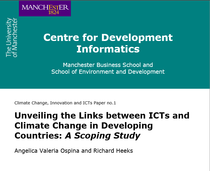 CDDManchester's tweet photo. Climate-tech debates can overlook developing-country priorities. This study explores how ICTs can support climate adaptation, from environmental monitoring and information access to livelihoods, participation and decision-making:
https://t.co/HePeiZJoTg

#ClimateAdaptation #ICT4D https://t.co/243iEklnUn