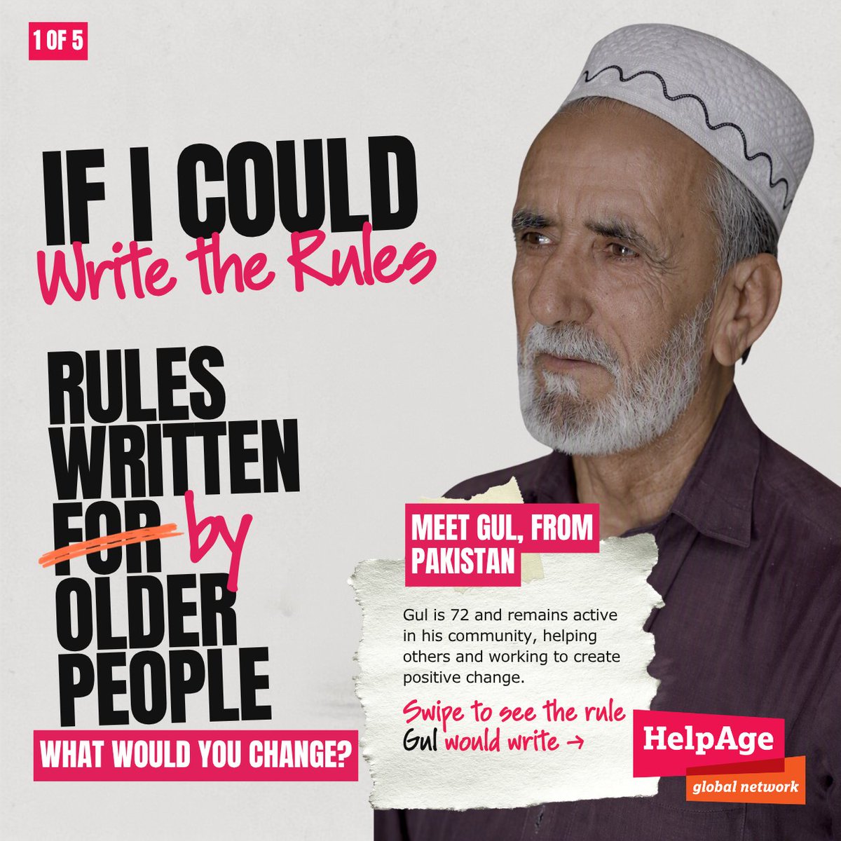HelpAge's tweet photo. At 72, Gul Abbas Satti continues to help his community, showing how older people contribute and lead.

His vision: a world where older people live with dignity, independence and financial security.

Read his story: https://t.co/BTeQqNEIq1 https://t.co/DbwDIi6dVW