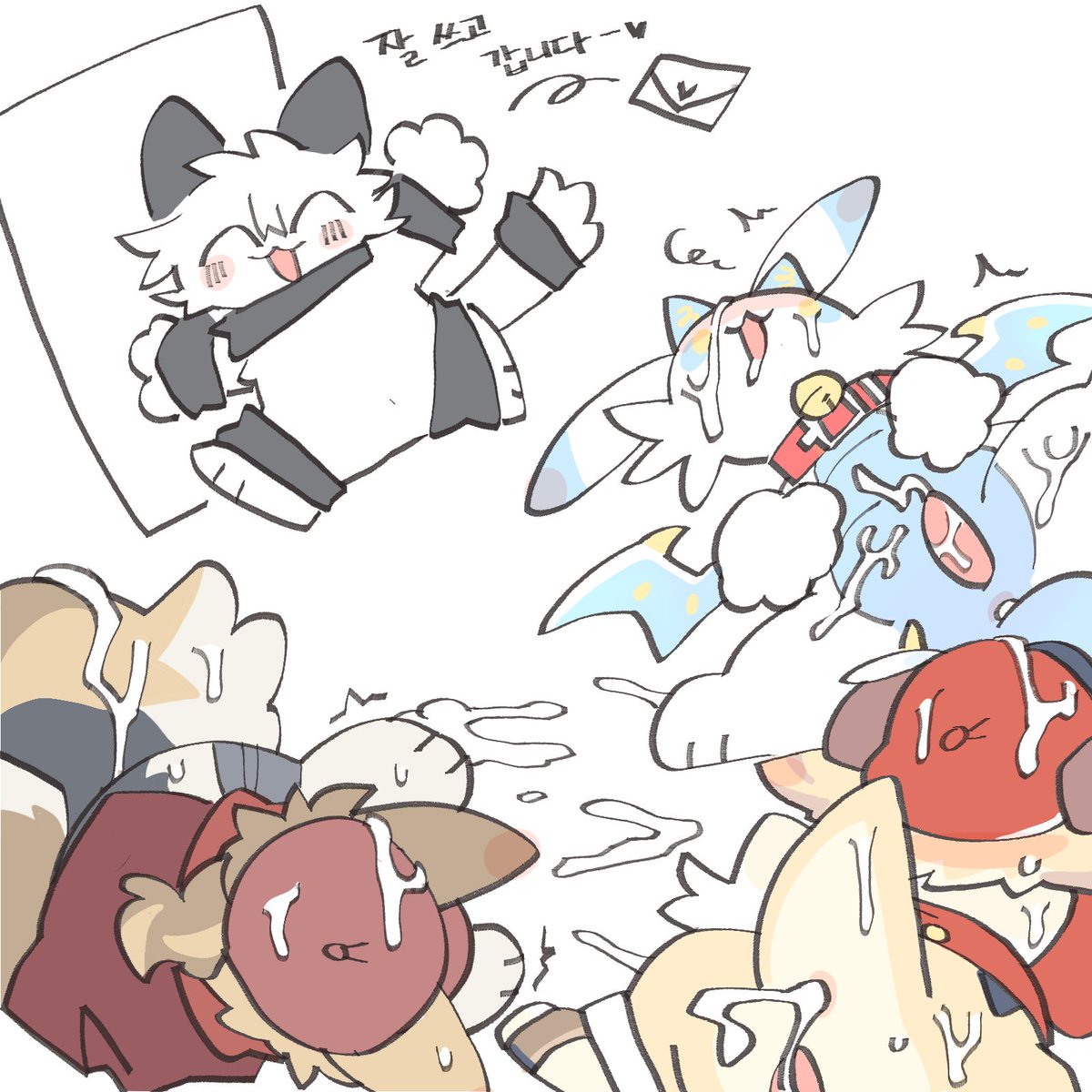 Lazycatto's tweet photo. [R18] 커미션 작업했습니다!
신청 감사합니다! https://t.co/ajSkF5h34O