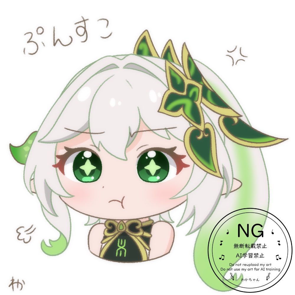 waka_3737's tweet photo. #イラスト 
 #原神 
 #ナヒーダ https://t.co/ph0SNwQ6cu