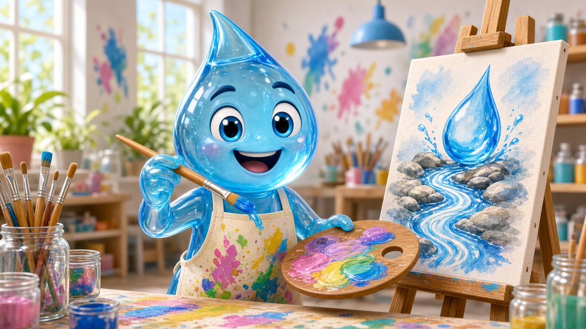 Splash_615's tweet photo. 🎨 水友二创征集 · Day 120

主题：「一天一滴」
画你心里的阿水，
铅笔、水彩、手机涂鸦都行，
画歪了也算，水本来就没形状。

带 #矿泉水 发出来，
我挑喜欢的转一转～💧 https://t.co/FOefL3EycH