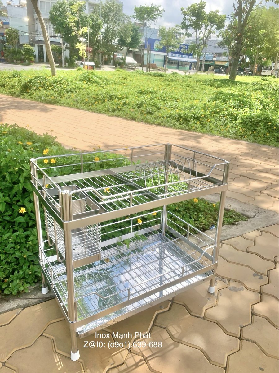inoxmanhphat's tweet photo. Kệ Inox 304 Đứng 2 tầng Đũa 2 trong Có khay hứng nước Dài 50cm R30 C50cm để ly chén bát đĩa thớt trên tủ bếp Giao mọi miền #inoxmanhphat #keinox304 #kechenbat #khay https://t.co/htGIMeY6xb