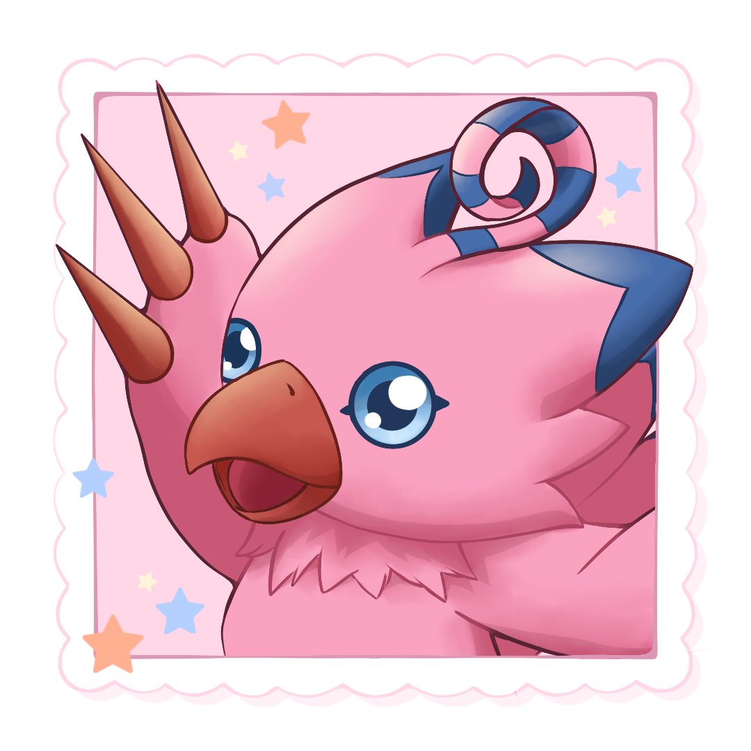 _mischiefmoose's tweet photo. Just one of the girls, Biyomon 🩷
_
#biyomonfanart #digimon #procreateart #fanart https://t.co/vppaDtFbxE