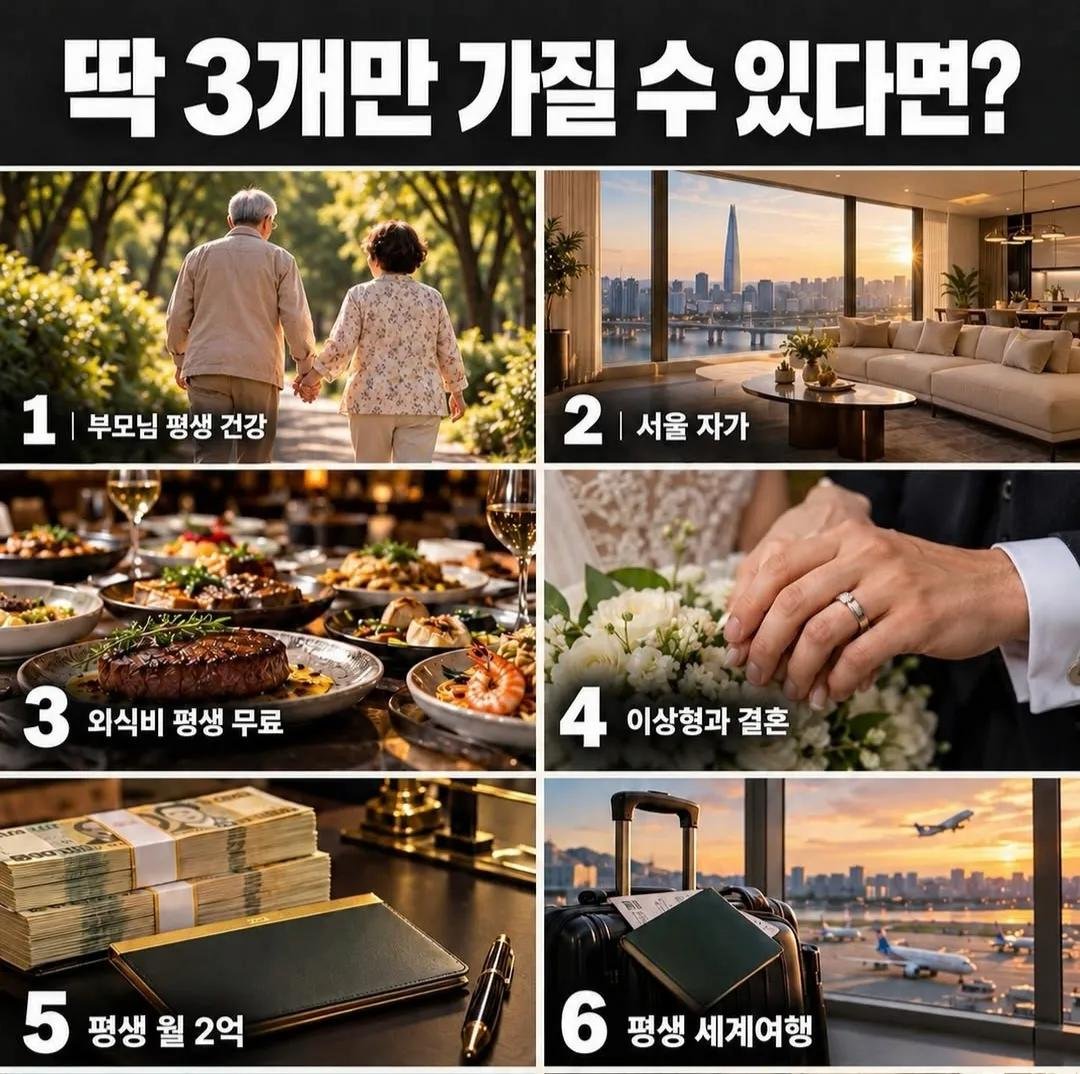 Rhayuumi's tweet photo. 딱 3개만 가질 수 있다면
답은 정해진거아닌가 1, 2, 5번 https://t.co/UTGzL0lzgE