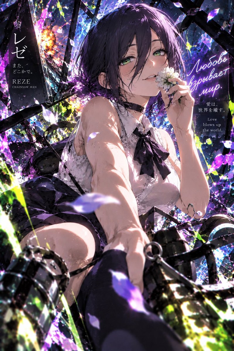 miyabi___ai's tweet photo. 『チェンソーマン』レゼ 💜💐

可憐な花と危険な微笑み✨

Chainsaw Man | Reze 💜💐

A delicate flower, a dangerously sweet smile.
AI-generated illustration of Reze. ✨

非公式二次創作ファンアート / Unofficial fan art

#チェンソーマン #レゼ https://t.co/ekv4D05D5h