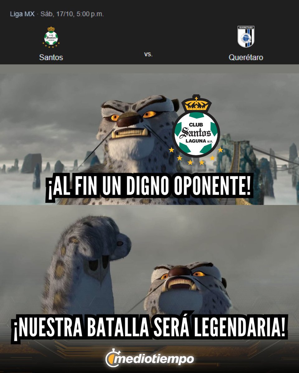 mediotiempo's tweet photo. ¡EL PARTIDO DE LA JORNADA!😱

-Santos por su quinta victoria al hilo
-Los Gallos quieren saltar al liderato

¡Será épico! https://t.co/AFzCUlM8Y5