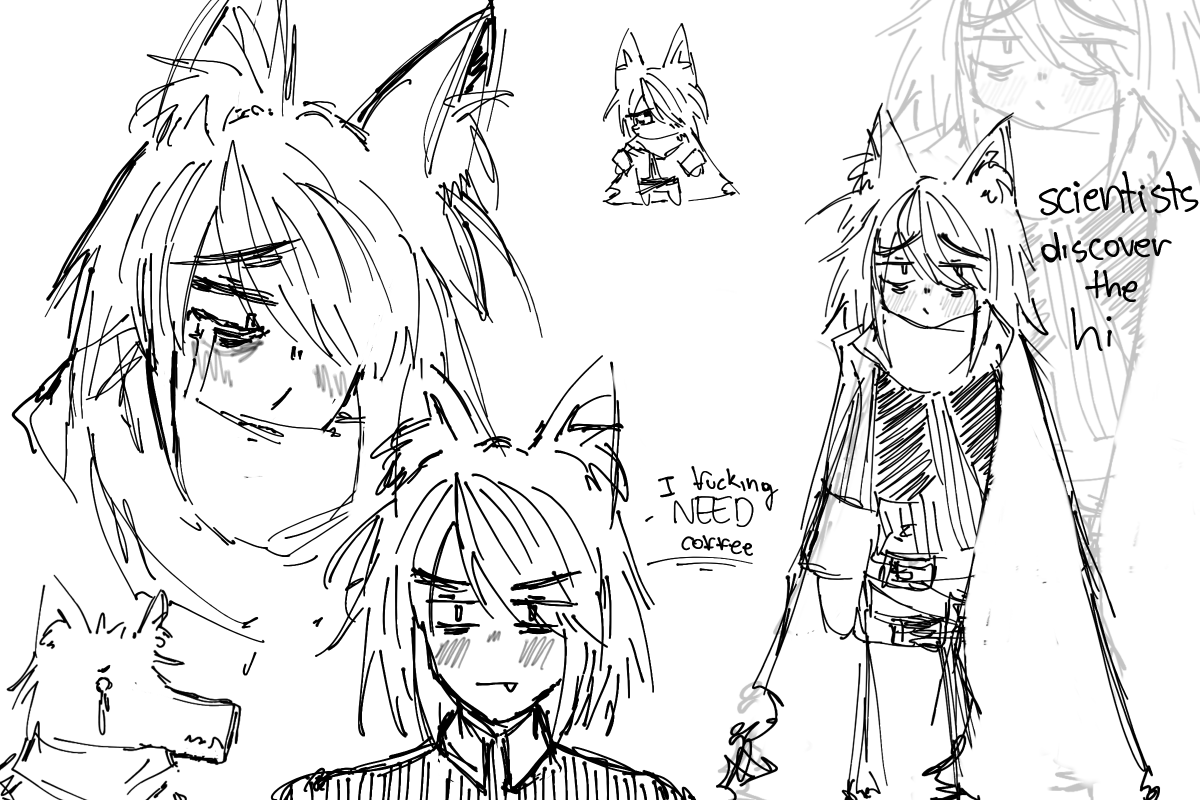 tesouranor's tweet photo. im too tired to draw today so i made some doodles
- #shirogane - #okegom - https://t.co/JXx2vRR1C8